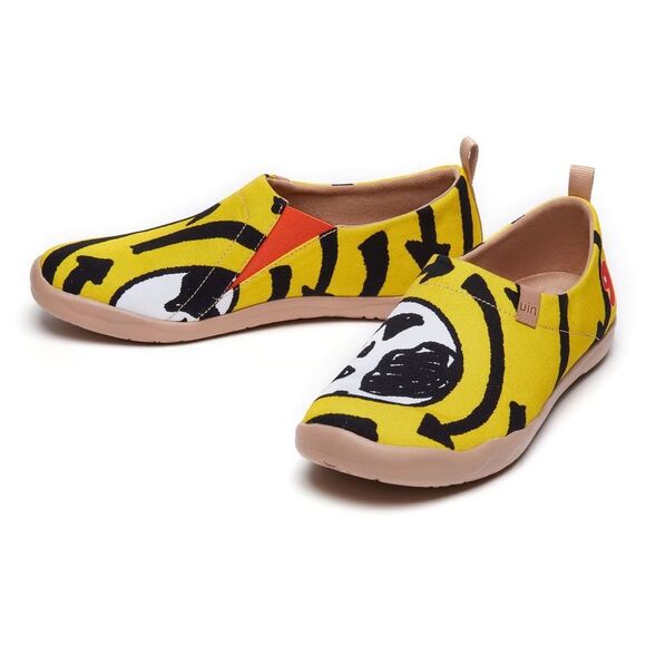 UIN Men's Loafers Painted Shoes Slip On Canvas Shoes(Recycle Toledo)NewNoBox - Picture 4 of 10